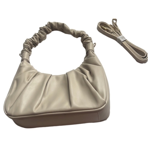 Nwt Efeimoua Ruched Shoulder Dumpling Bag - Picture 7 of 9